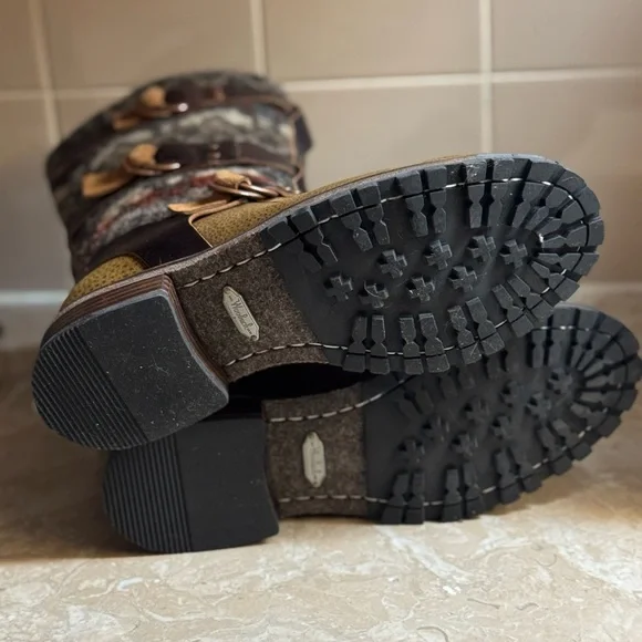 Woolrich Rio Grande Brown Sugar Blanket Wool Boots US 9 New in Box - Picture 5 of 8